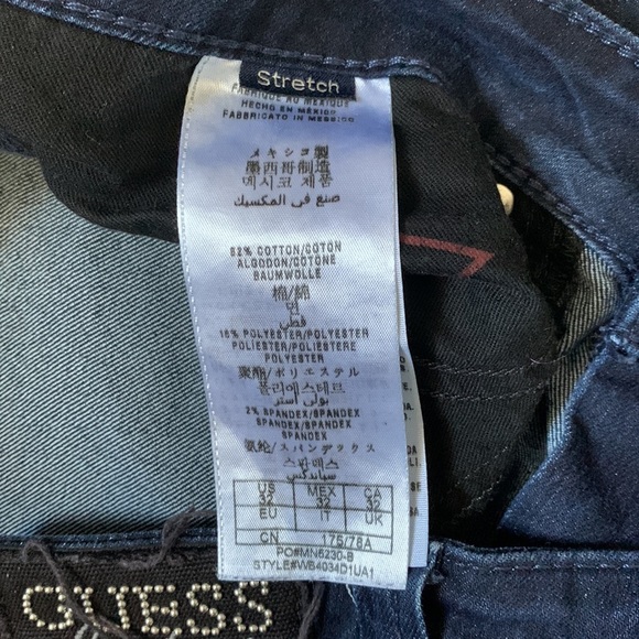 Guess Los Angeles 1981 dark wash stretchy power skinny jeans - Picture 4 of 5